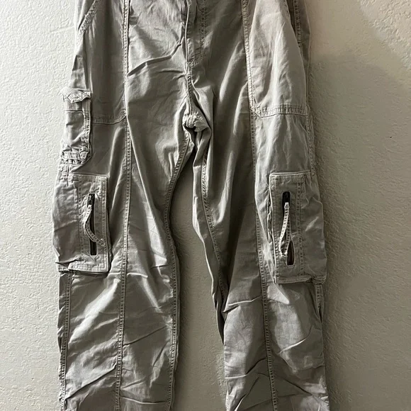 Women’s Cargo Pants - Beige , Gray, and Green - Picture 2 of 9